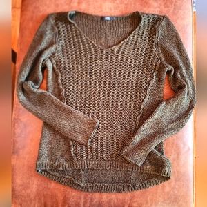 RDI Olive Open Knit Sweater